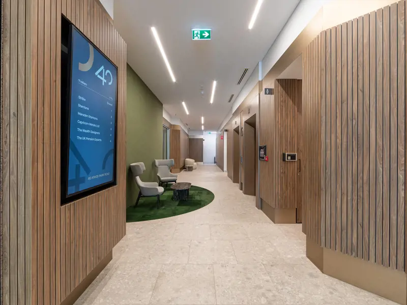 Commercial fitout delivered by Hub Interiors, Perth