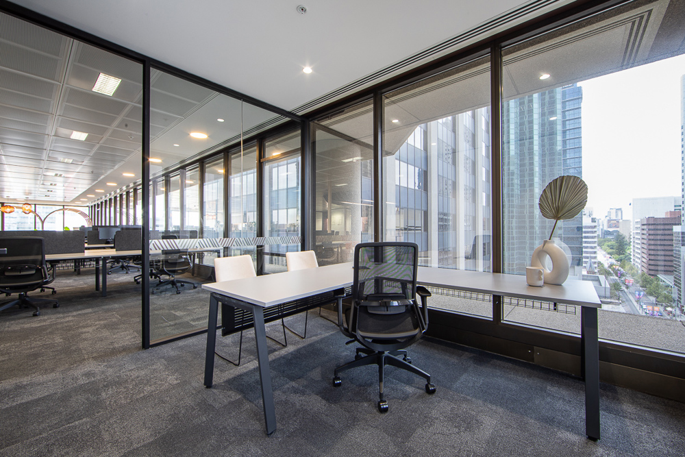 Collaborative workspace in a Perth office fitout
